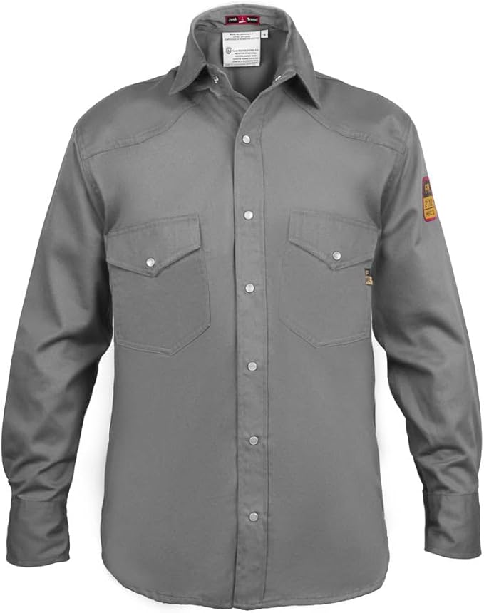 Flame Resistant FR Welding Shirt - 100% C - 9 oz