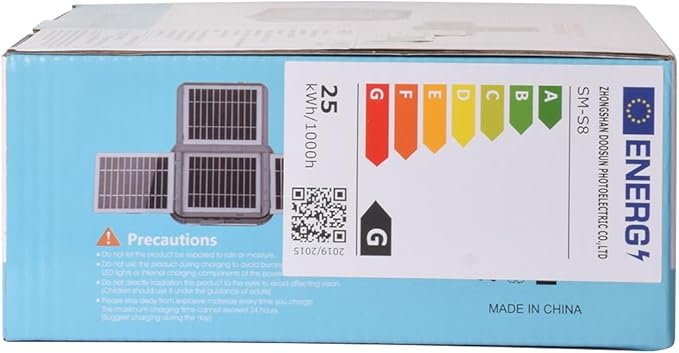 ERAY LED Work Light with 4 Solar Panel, 150W 12000mAH Rechargeable Worklight with 336 LED Beads/4 Modes/IP64/Stepless Dimming, Portable Job Site Light for Emergency Workshop（Grey