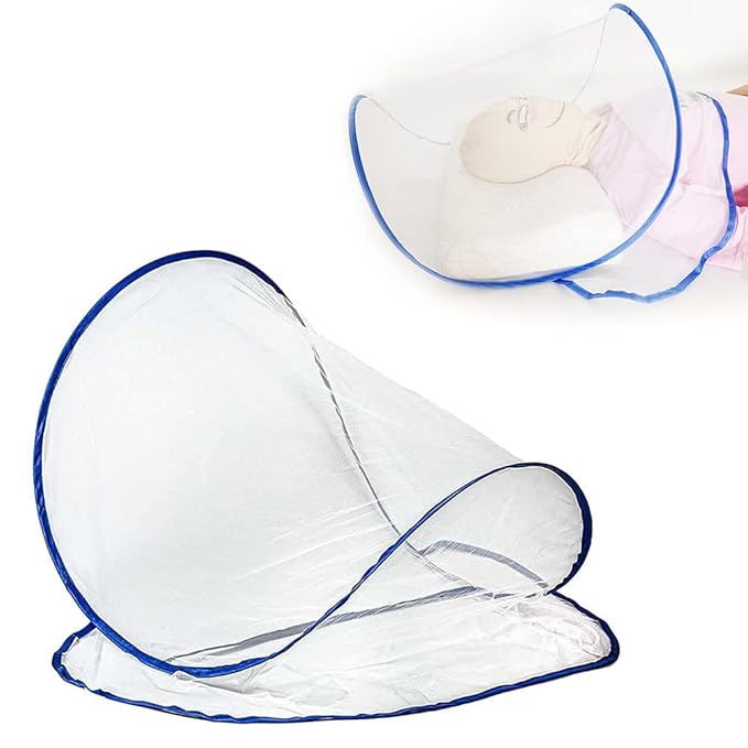 Mini Foldable Net for Head Ultralight Up Net Tent for Bedding Camping Travel Patio, Sleeping Bag Head Mini Folding 48g (L)