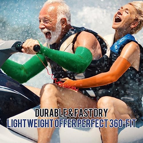 GOUNOD Sun Protection Cooling Arm Sleeves with Thumb Holes - Gardening Outdoors Sports Workouts Sunscreen Arm Sleeves