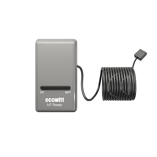 ECOWITT Soil Moisture Tester Kit, Includes GW1200 IoT Gateway and WH51L Soil Moisture Sensor with 1m/3.28ft Long Wire Sensor Probe, 915 MHz