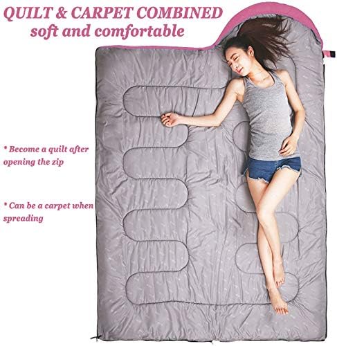 tuphen- Sleeping Bags for Adults Kids Boys Girls Backpacking Hiking Camping Microfiber Liner, Cold Warm Weather 4 Seasons Indoor Outdoor Use, Lightweight & Waterproof