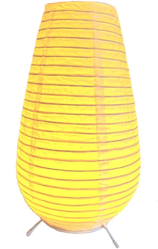 YY YEARCHY Table Lamp Paper Lamp Standing Lamps with Rice Paper Shade for Bedroom Livingroom (1, 10.43"x 5.71")