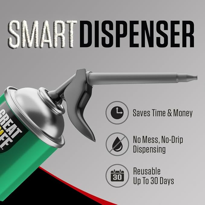 GREAT STUFF 99112849 Smart Dispenser Pond & Stone, 12 oz, Black