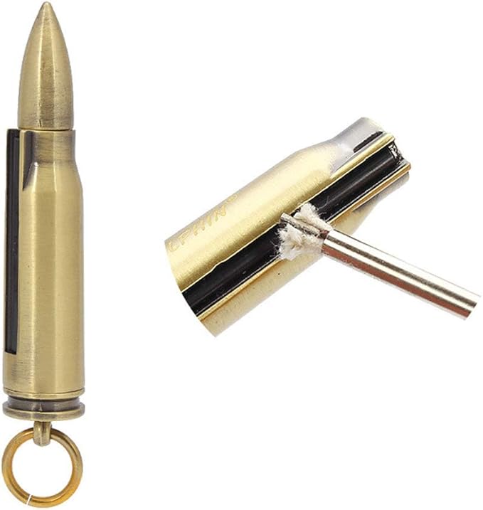 Permanent Match Metal Matchstick Flint Fire Starter, Keychain Lighting Sticks Reusable Immortal Lighter for Camping Hiking Emergency Survival Gear