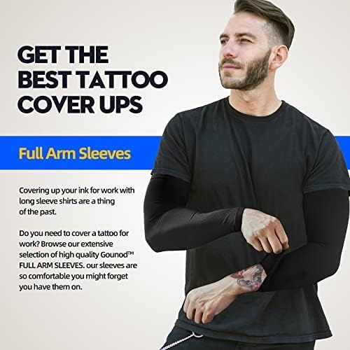 GOUNOD Sun Protection Cooling Arm Sleeves with Thumb Holes - Gardening Outdoors Sports Workouts Sunscreen Arm Sleeves