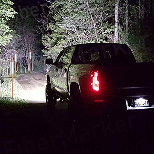 60 Inch Driveway Markers for Snow Plowing Stakes, Hollow Snow Poles with Reflective Tape Driveway Reflectors, 5/16-Inch Dia 20 Packs