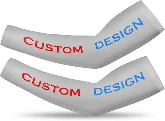 Custom Cooling Compression Arm Sleeves Add Your Design Personalized Oversleeve Covers for Outdoor Activity