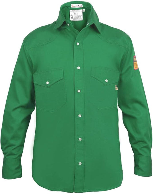 Flame Resistant FR Welding Shirt - 100% C - 9 oz