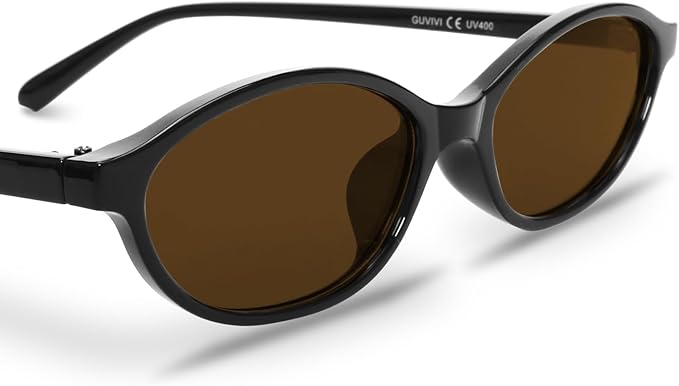 Retro Oval Sunglasses for Women Chic Cat Eye 90s Sunnies Lightweight Narrow Shades Trendy UV protection Sun Glasses