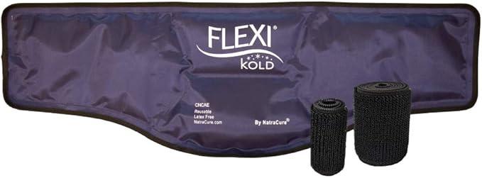 FlexiKold Neck Ice Pack Wrap with Straps Reusable, Flexible Neck Pain Relief, Cold Compress, Cooling Wraps - 6301-COLD-STRAP