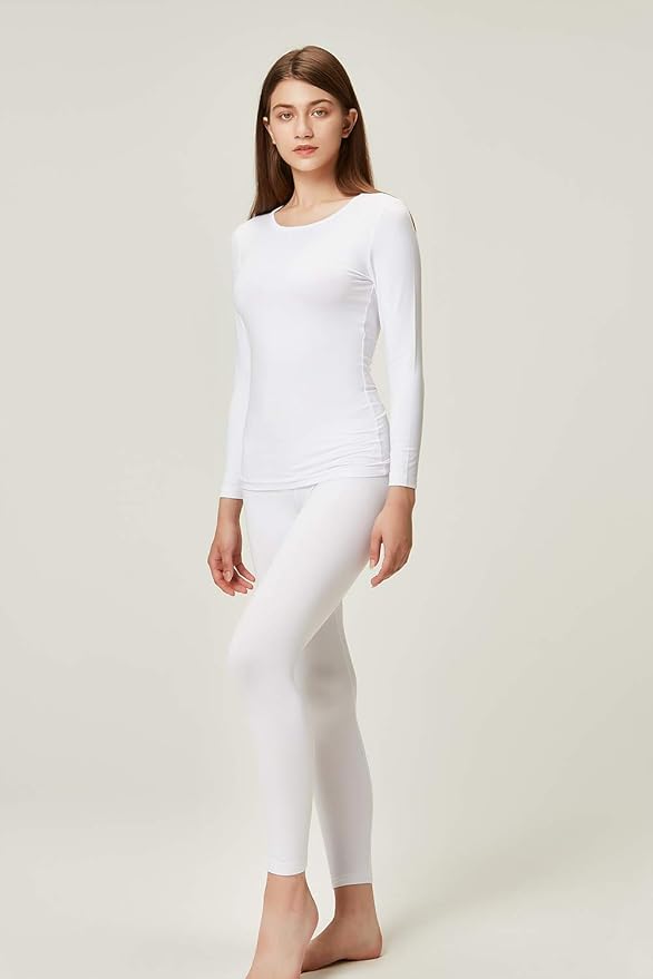 DEVOPS Women's Thermal Underwear Long Johns Top & Bottom Set