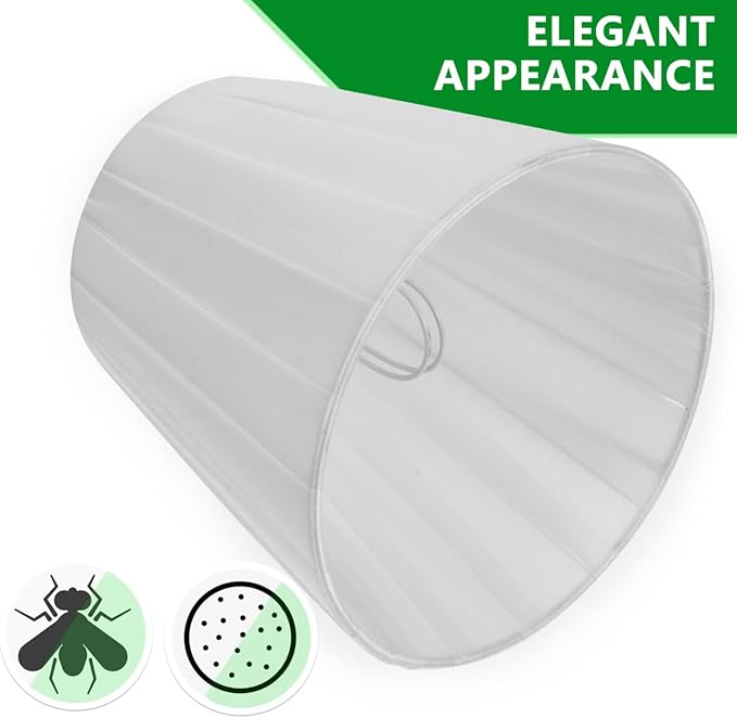 Lamp Shades: White Lamp Shades Clip on for Bedroom, Kitchen, Living Room, 5.5x4.91in