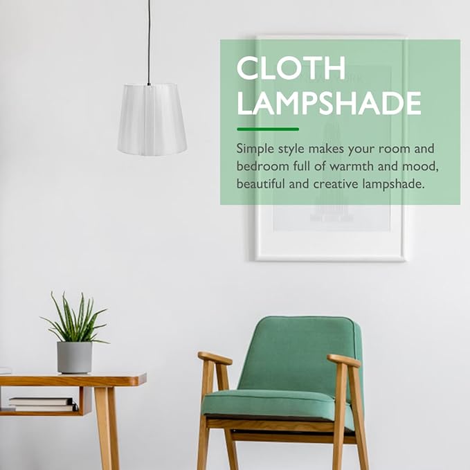 Lamp Shades: White Lamp Shades Clip on for Bedroom, Kitchen, Living Room, 5.5x4.91in