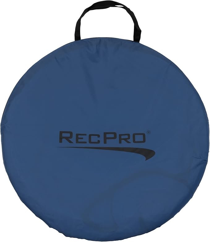 RecPro Portable Pop Up Privacy Tent | Changing Room, Toilet, Shower, Rain Shelter for Camping & Beach | Includes Carry Bag, Ground Cover, and rain Cover