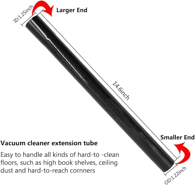 13 PCS Universal Vacuum Attachments for Shop Vac Accessories - 2 1/2" to 1 1/4" Vacuum Hose Adapter, 1 7/8" to 1" Adapter for Shop Vac, 1 1/4" Household Cleaning Vacuum Brush Attachment Kit
