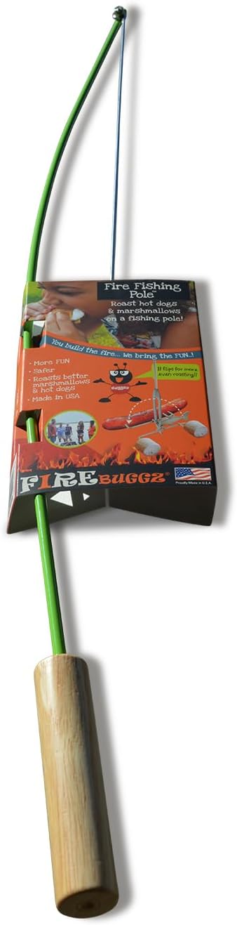 Campfire Roasting Sticks – Smore Sticks & Hot Dog Skewers for Fire Pit Cooking – Camping Essentials & Must Haves Campfire Accessories for Family Fun Outdoors