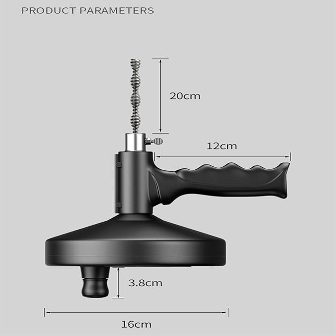 Drain Snake Drill,Drain Auger,33 ft. Drain Drill Drain Clog Removal Tool for Bathtub Drain, Bathroom Sink, Kitchen Cleaning (Black)