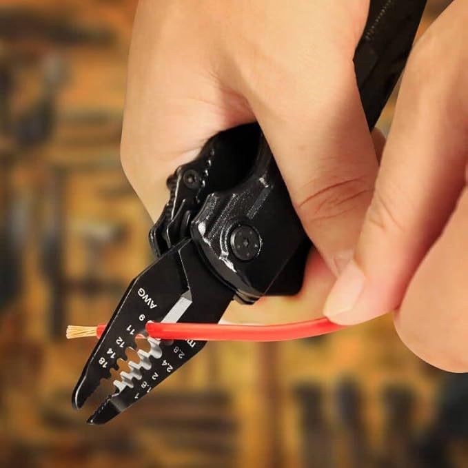 RoverTac Multitool Knife – 15-in-1 Pocket Knife with Wire Strippers, Wire Cutter, 9 Screwdrivers, Bottle Opener – Perfect Gifts for Men, Dad – Camping Gear for Christmas, Father’s Day, Birthdays