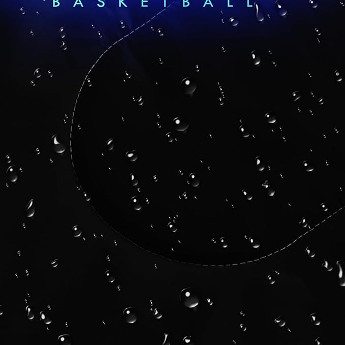 AILONEN Blue Glowing Basketball Sleeping Bag for Kids Boys,Warm and Cool Weather,Lightweight,Waterproof Backpacking,City Theme Ball Sports Sleeping Bag for Camping