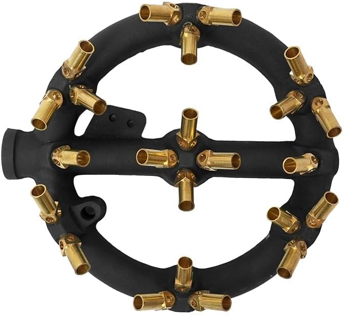 Powerful Propane Burner for Outdoor Cooking - 23 Brass Tip Jet Burner Ideal for Camping, Turkey Frying, and More with Stove Buddy Compatibility GB-23 LP(Propane Gas 23 Tips)