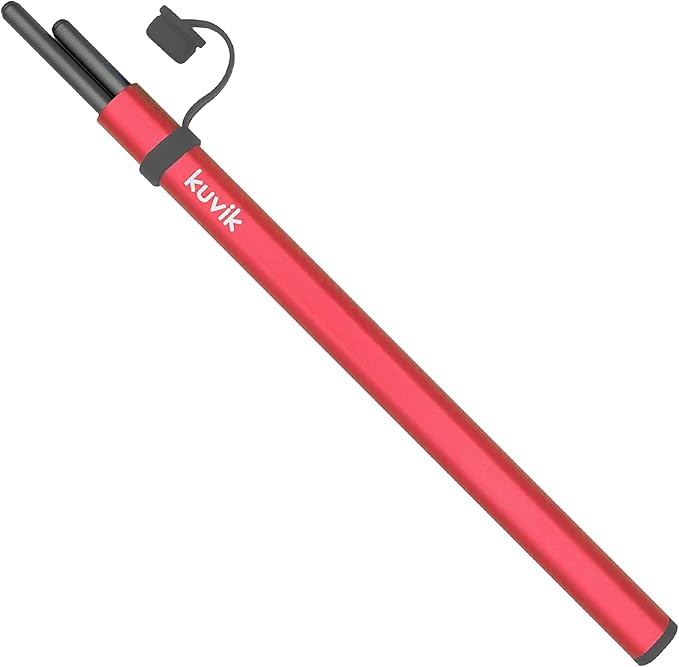 Kuvik Titanium Chopsticks with Pink Carrying Case - Ultralight and Reusable Chopsticks for Camping