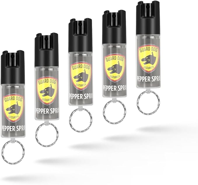 Guard Dog Security Pepper Spray Keychain Self Defense for Women and Men, Safety Twist Top to Prevent Accident,16 feet Range, Small, Mini Pepper Spray, Made in USA