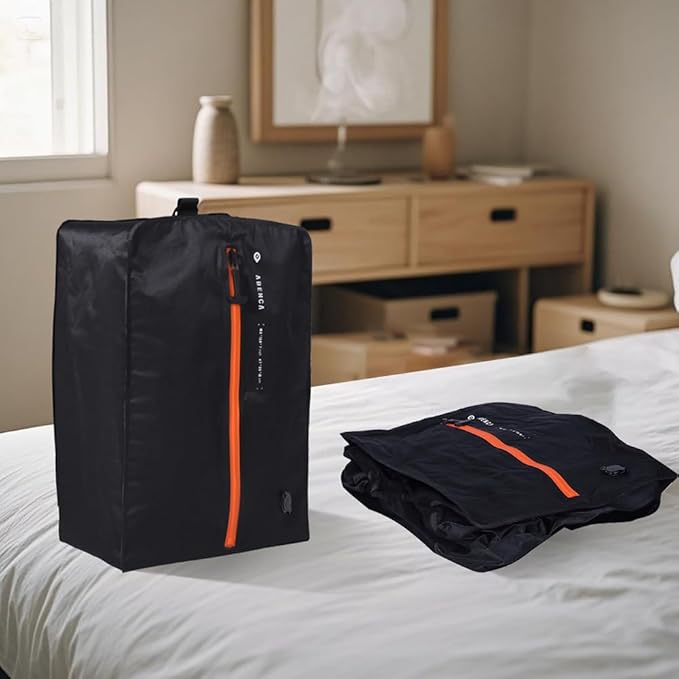 ABENCA Vacuum Storage Bags for Travel with Wireless Pump, Finder Tags, Compression Space Saver Bags, Reusable Vacuum Seal Packing Cube for Suitcases and Backpack.A
