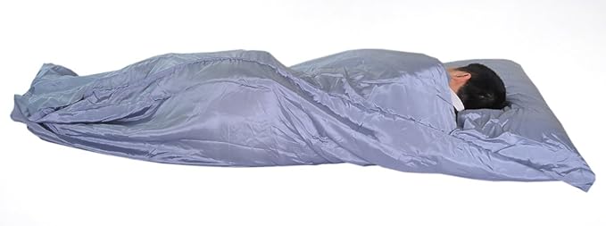 Marycrafts 100% Pure Mulberry Silk Single Sleeping Bag Liner Travel Sheet 83"x33"