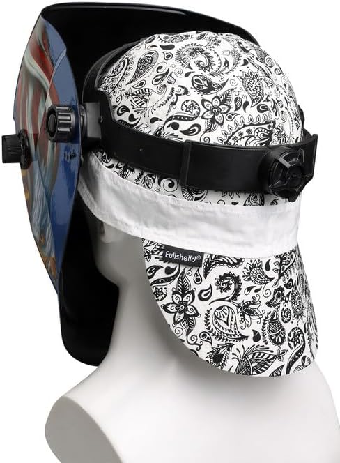 Fullsheild Reversible Welding Cap, Lightweight Cotton Comforts for Safety and Protection, FR 6 Pannel Printed Caps