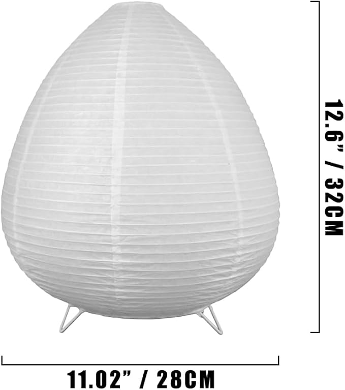 YY YEARCHY White Paper Lanterns Lamp Table Lamp Japanese Lantern Lamps for Bedroom Livingroom (Peach)