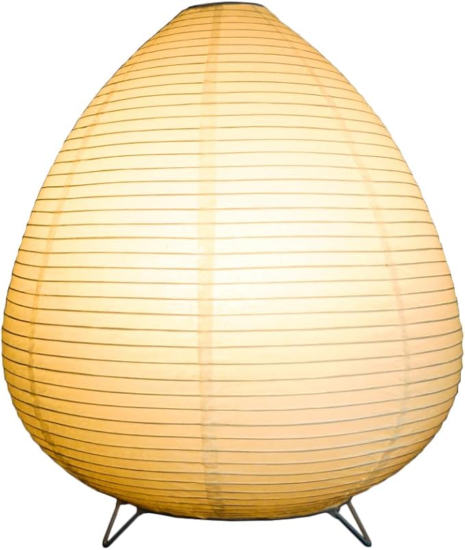 YY YEARCHY White Paper Lanterns Lamp Table Lamp Japanese Lantern Lamps for Bedroom Livingroom (Peach)