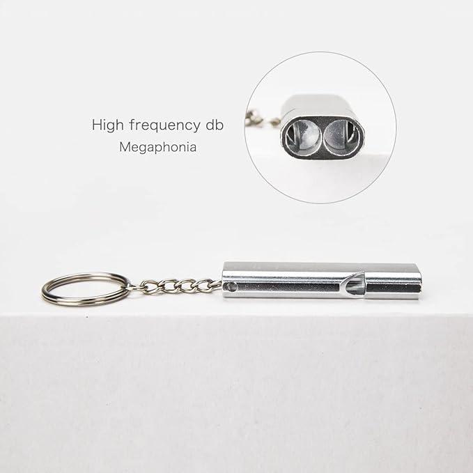 Emergency Whistles Lifeguard Safety Whistle with Lanyard and Keychain for Outdoor Camping Hiking Boating Backpacking Fishing Kayak Kids Rescue Signaling Loud Survival Whistle