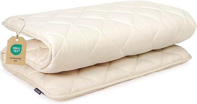 Japanese Floor Futon Mattress, Tatami Mat Sleeping Pad, Shikibuton, Mattresses Topper, Boys Girls Roll Up Dormitory Mattress, Foldable & Portable Floor Lounger Bed, Guest Bed (Cream, Queen)
