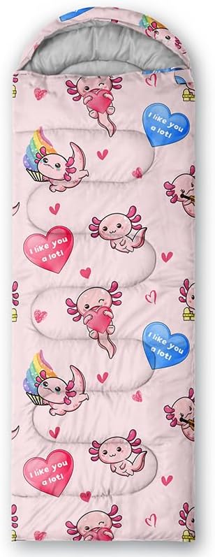 QOOMO Camping Sleeping Bags,3 Season Warm & Cool Weather,Lightweight,Waterproof Sleeping Bags for Adults & Kids,Traveling,and Outdoors,Camping Gear Equipment