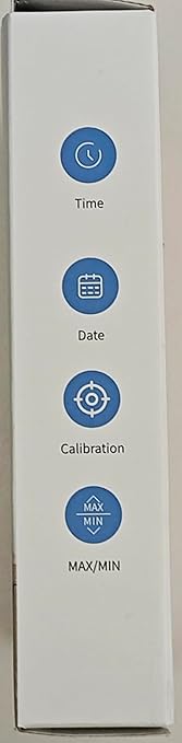 VOCOO Digital Indoor Room Thermometer - 5.8'' Extra Large Display Temperature Humidity Sensor with Accurate Temp Humidity Gauge Monitor, Calibration, Max & Min Records, Comfort, Backlit, Date & Clock