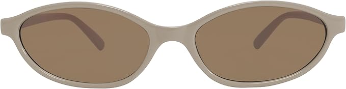 Retro Oval Sunglasses for Women Chic Cat Eye 90s Sunnies Lightweight Narrow Shades Trendy UV protection Sun Glasses