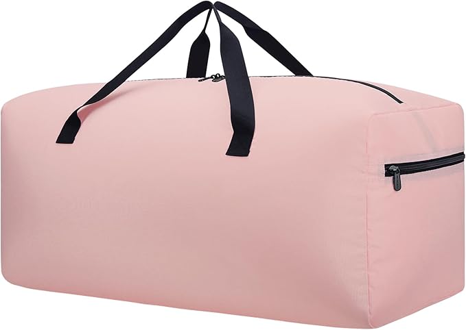Foldable Duffel Bag 30" / 75L Lightweight Spare Travel Bag with Water Rresistant for Travel-Pink