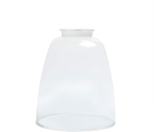 Permo Lighting Fixture Replacement Oval Cone Clear Glass Shade