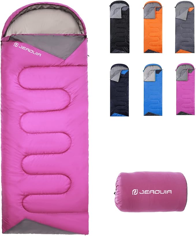 Sleeping Bags for Adults Backpacking Lightweight Waterproof- Cold Weather Sleeping Bag for Girls Boys Mens for Warm Camping Hiking Outdoor Travel Hunting with Compression Bags
