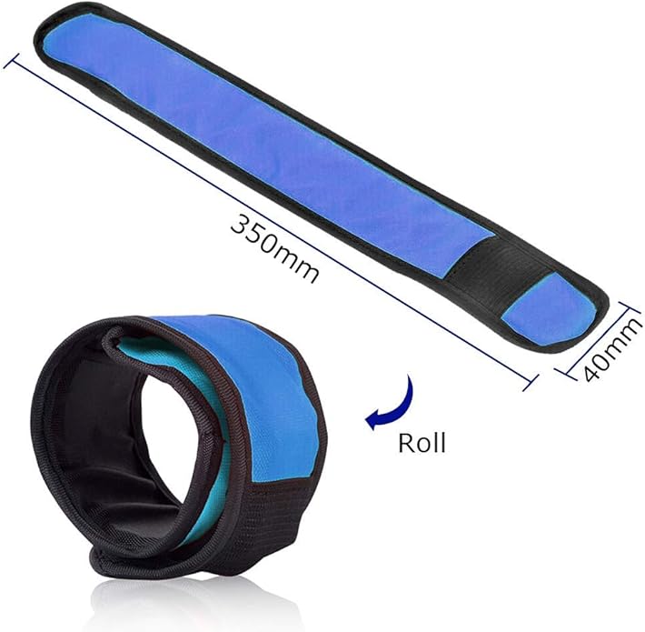 LOBKIN Safety Bracelets, LED Slap Armband Kids Walking at Night Safe LED Light Wrist Light Reflective Belt, Magic Band Running Lights for Runners