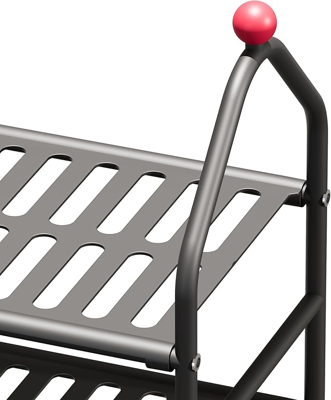 Shoe Rack, 3-Tier Shoe Organizer, Metal Storage Shelf, Shoe Rack for Closet, Free Standing Shoe Racks for Entryway, Garage & Doorway, Sturdy Shoe Shelves, Black