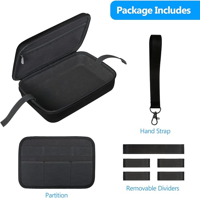 JSVER Hard Case for GoPro Cameras Carrying Case For Gopro Hero 13/12/11/10/9/8/7/AKASO EK7000/AKASO Brave 4 4K /Brave 7 LE/Brave 8/AKASO V50X /insta360 and Other Action Cameras