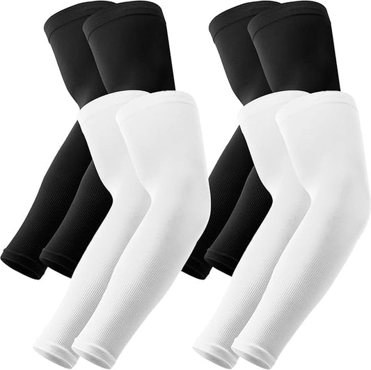 Arm Sleeves for Men Women, UV Sun Protection Compression Cooling Summer Arm Sleeves for Volleyball Basketball Sports