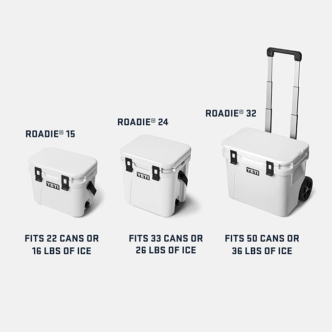 YETI Roadie 24 2.0 Hard Cooler with DoubleDuty Shoulder Strap and Drain Plug