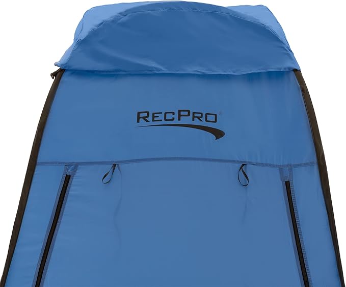 RecPro Portable Pop Up Privacy Tent | Changing Room, Toilet, Shower, Rain Shelter for Camping & Beach | Includes Carry Bag, Ground Cover, and rain Cover