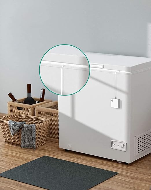 WiFi Thermometer Freezer Alarm, Email Alert, App Notification, Data Record Export, No Subscription Fee, 2 Remote Wireless Temperature Sensors for Refrigerator, Freezer, Hot Tub