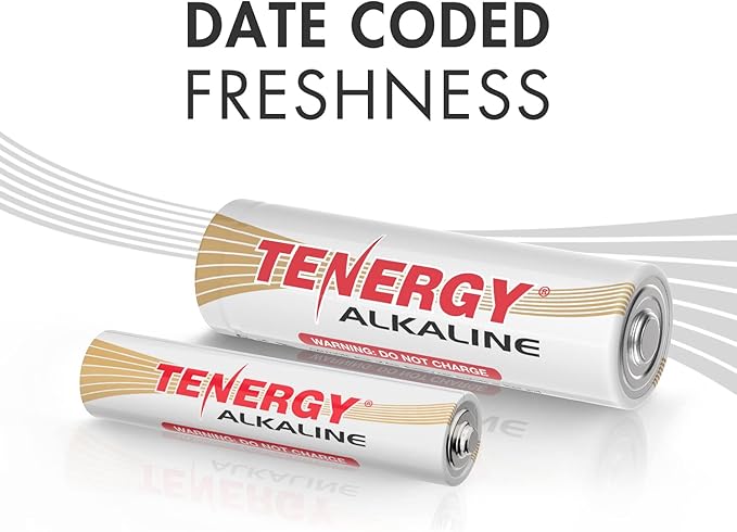 Tenergy Alkaline Batteries & Storage Case, 100xAAs 100xAAA Batteries and Battery Organizer Case