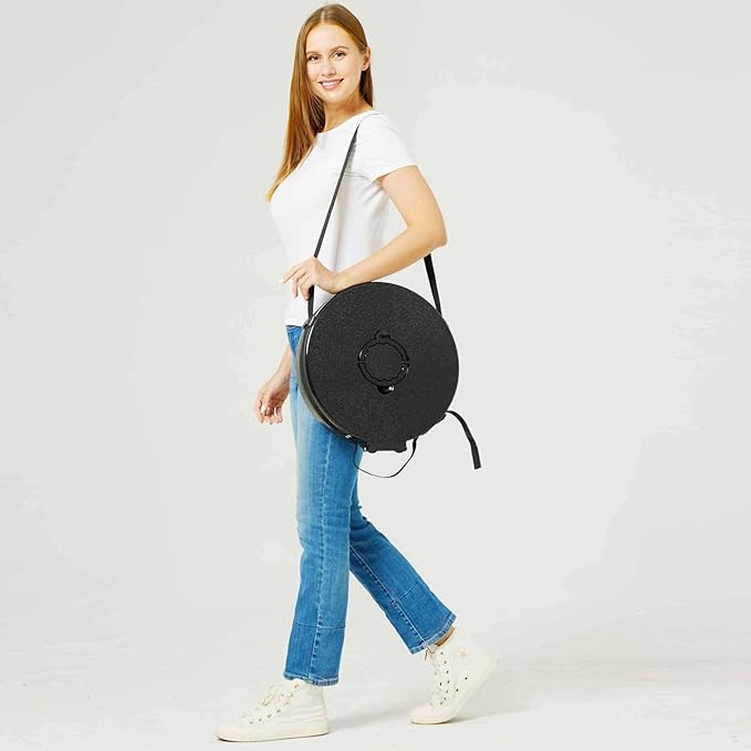 ALEVMOOM XXL Portable Toilet for Camping,880lbs Capacity,19.7" H Adjustable Portable Toilet with 7 Garbage Bags,Porta Potty for Adults,Collapsible Luggable Loo for Camping/Travel/Hiking/Car