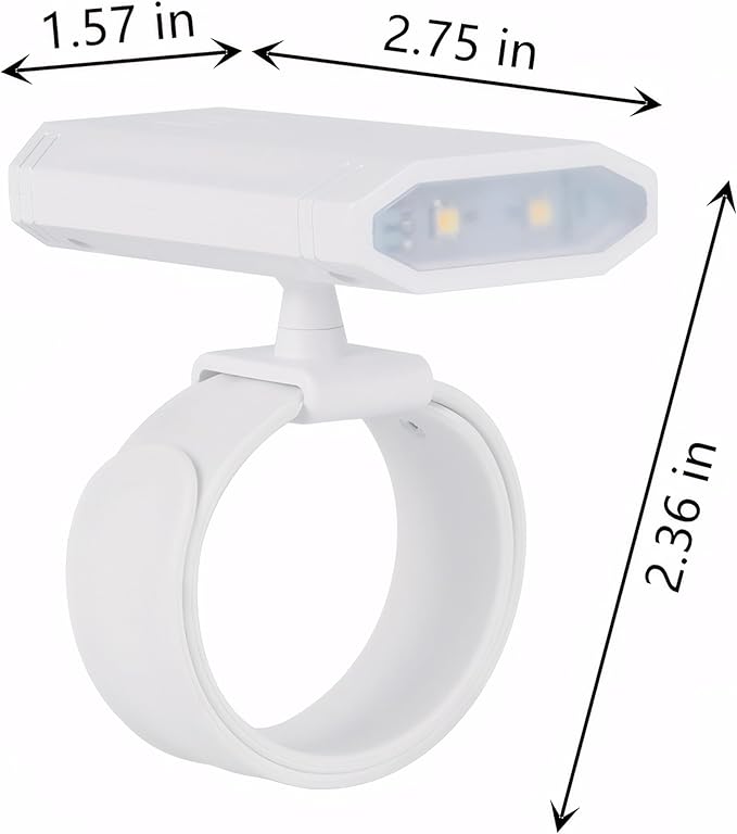 LED Wrist Flashlight, 3 Color temperatures, 360 Degree Adjustable, Suitable for Nighttime Cycling, Running, Fishing, and Reading
